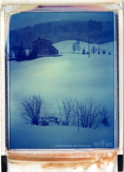 Polaroid 669 Villa Miti Marianna Battocchio Monte Grappa neve04