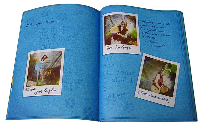 Alice Wonderland Journal Polaroid